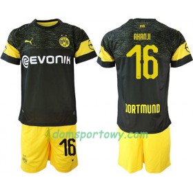 Koszulka Borussia Dortmund Akanji 16 Dziecięcy Wyjazdowe Koszulki Piłkarskie 2018-2019 Krótki Rękaw